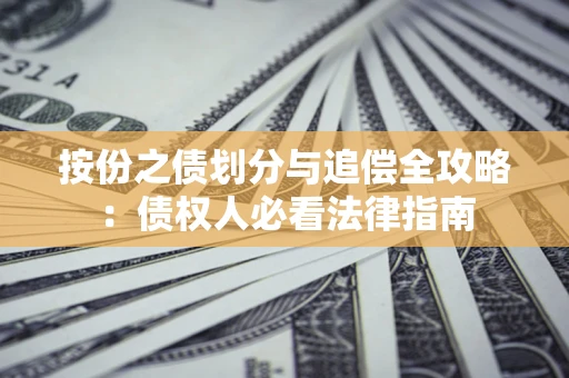 济南按份之债划分与追偿全攻略：债权人必看法律指南