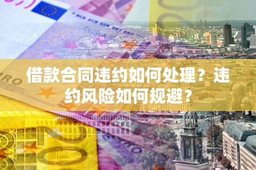 济南借款合同违约如何处理？违约风险如何规避？