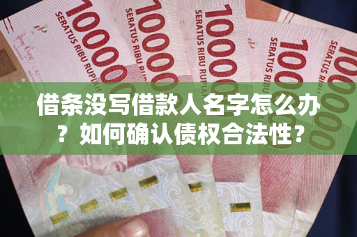 济南借条没写借款人名字怎么办？如何确认债权合法性？