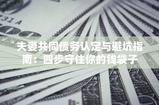济南夫妻共同债务认定与避坑指南：四步守住你的钱袋子