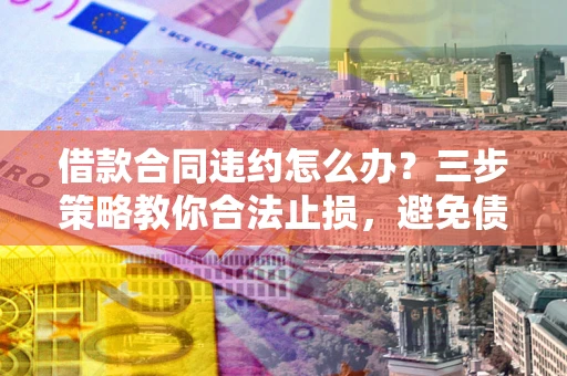 济南借款合同违约怎么办？三步策略教你合法止损，避免债务危机升级