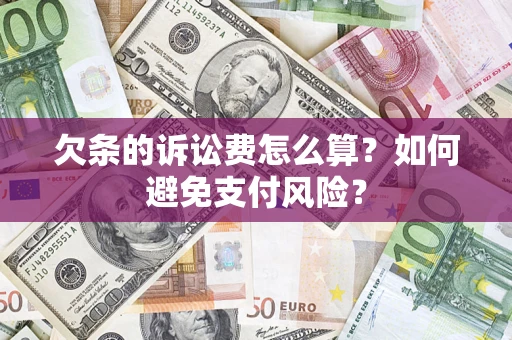 济南欠条的诉讼费怎么算？如何避免支付风险？
