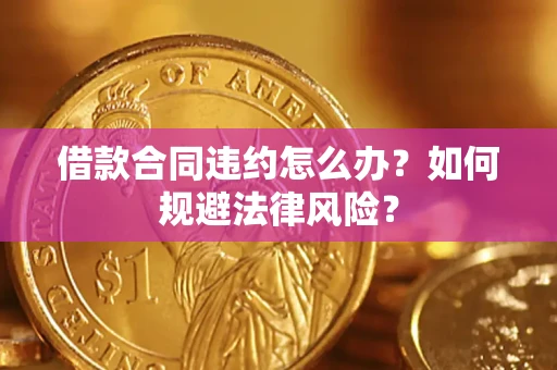 济南借款合同违约怎么办？如何规避法律风险？