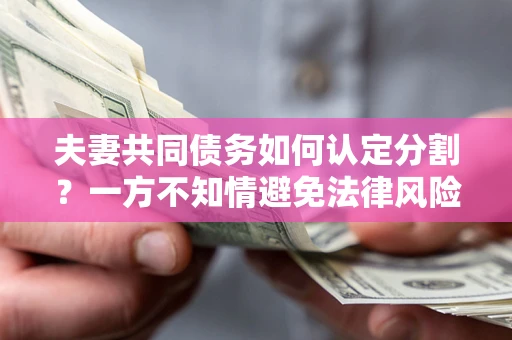 济南夫妻共同债务如何认定分割？一方不知情避免法律风险必看！